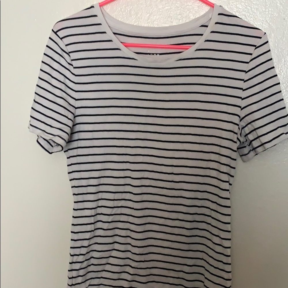 Target Striped Black and White Top
